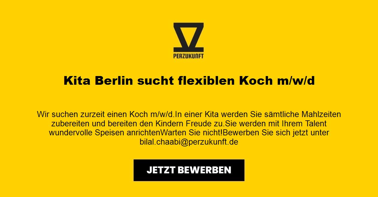 Kita Berlin sucht flexiblen Koch m/w/d