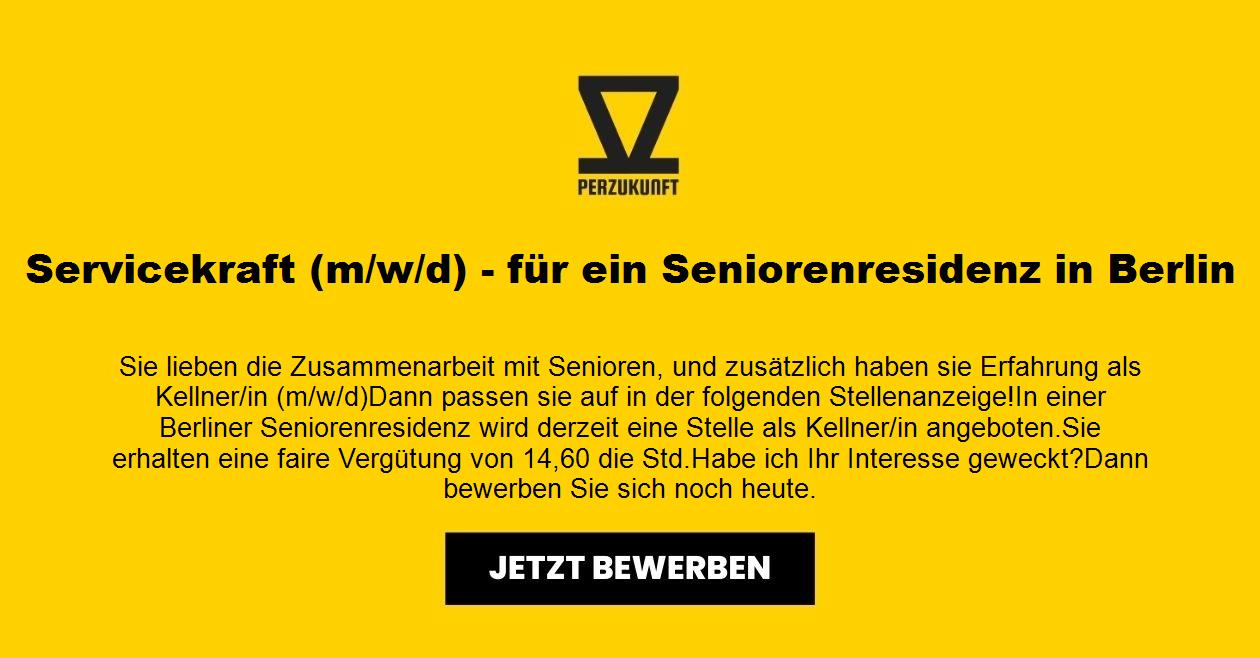 Servicekraft (m/w/d) - für ein Seniorenresidenz in Berlin