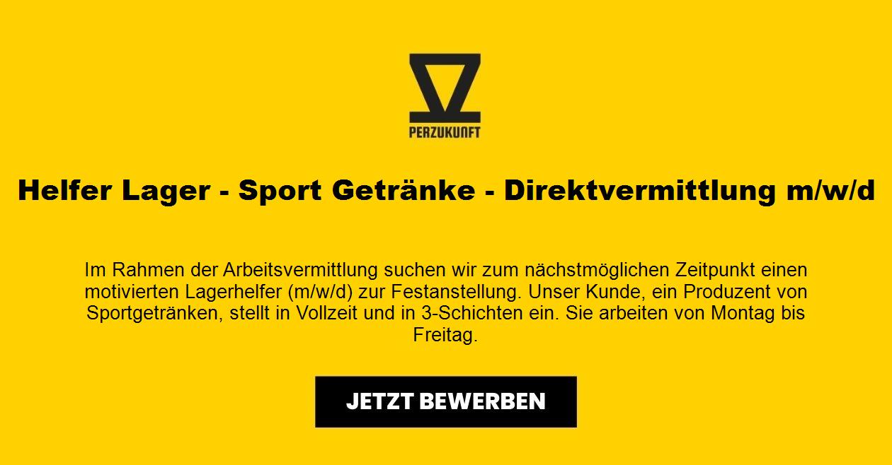 Helfer Lager - Sport Getränke - Direktvermittlung m/w/d