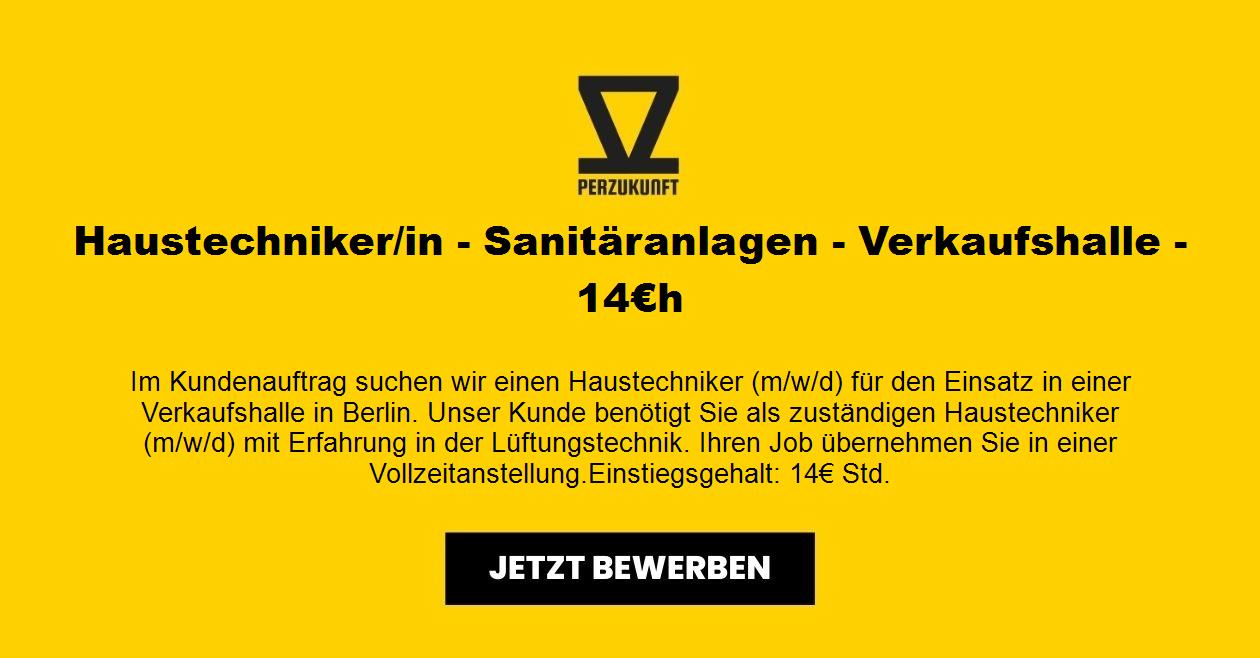 Haustechniker/in - Sanitäranlagen - Verkaufshalle - 23,40€h