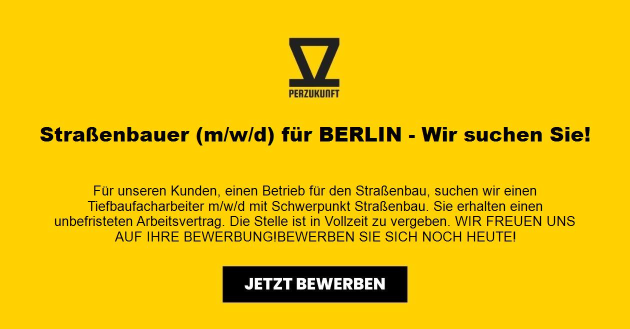 Straßenbauer (m/w/d) für BERLIN - Wir suchen Sie!