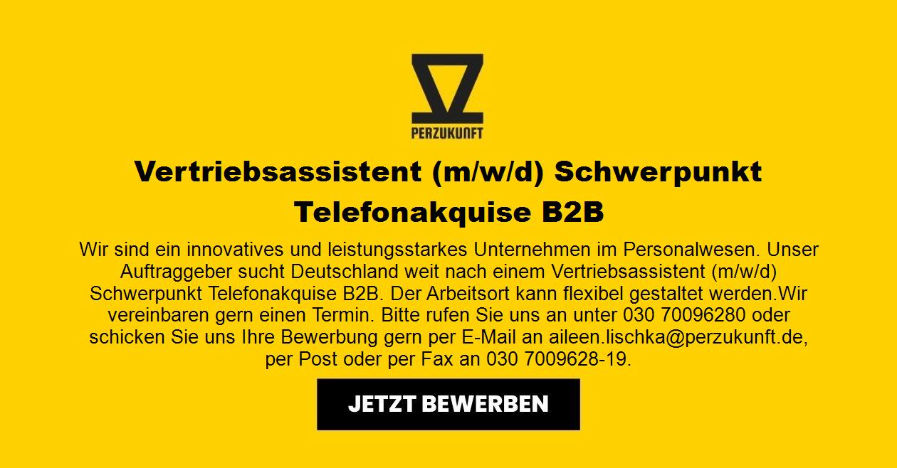 Vertriebsassistent (m/w/d) Schwerpunkt Telefonakquise B2B