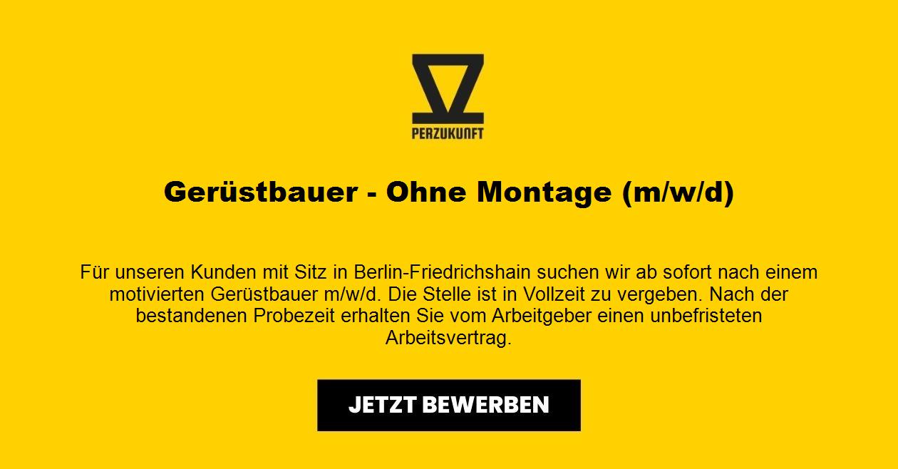 Gerüstbauer - Ohne Montage (m/w/d)