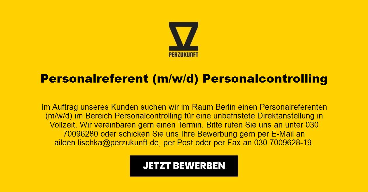 Personalreferent (m/w/d) Personalcontrolling