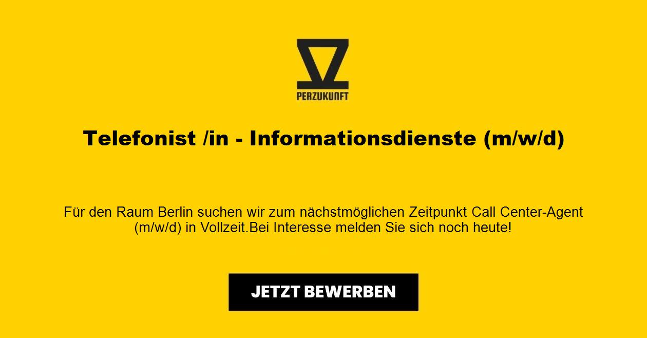 Telefonist /in - Informationsdienste (m/w/d)