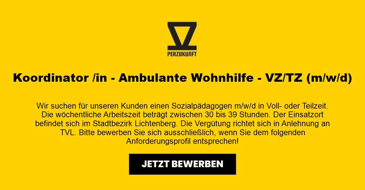 Koordinator /in - Ambulante Wohnhilfe - VZ/TZ (m/w/d)