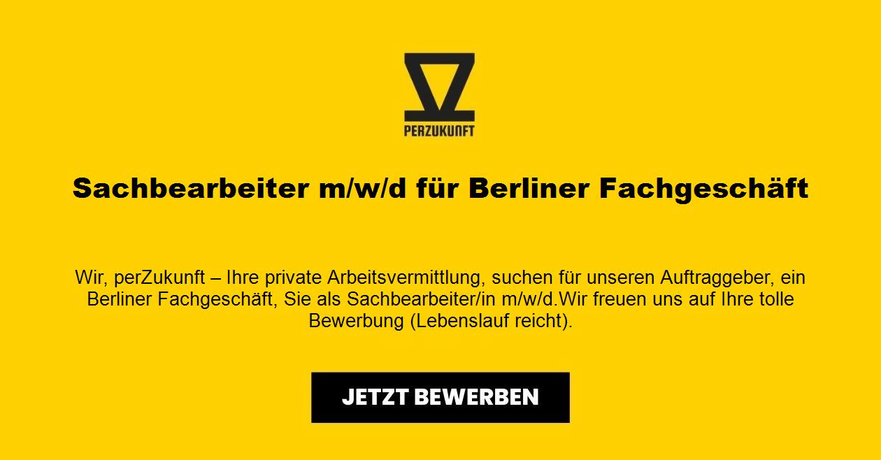 Sachbearbeiter m/w/d für Berliner Fachgeschäft