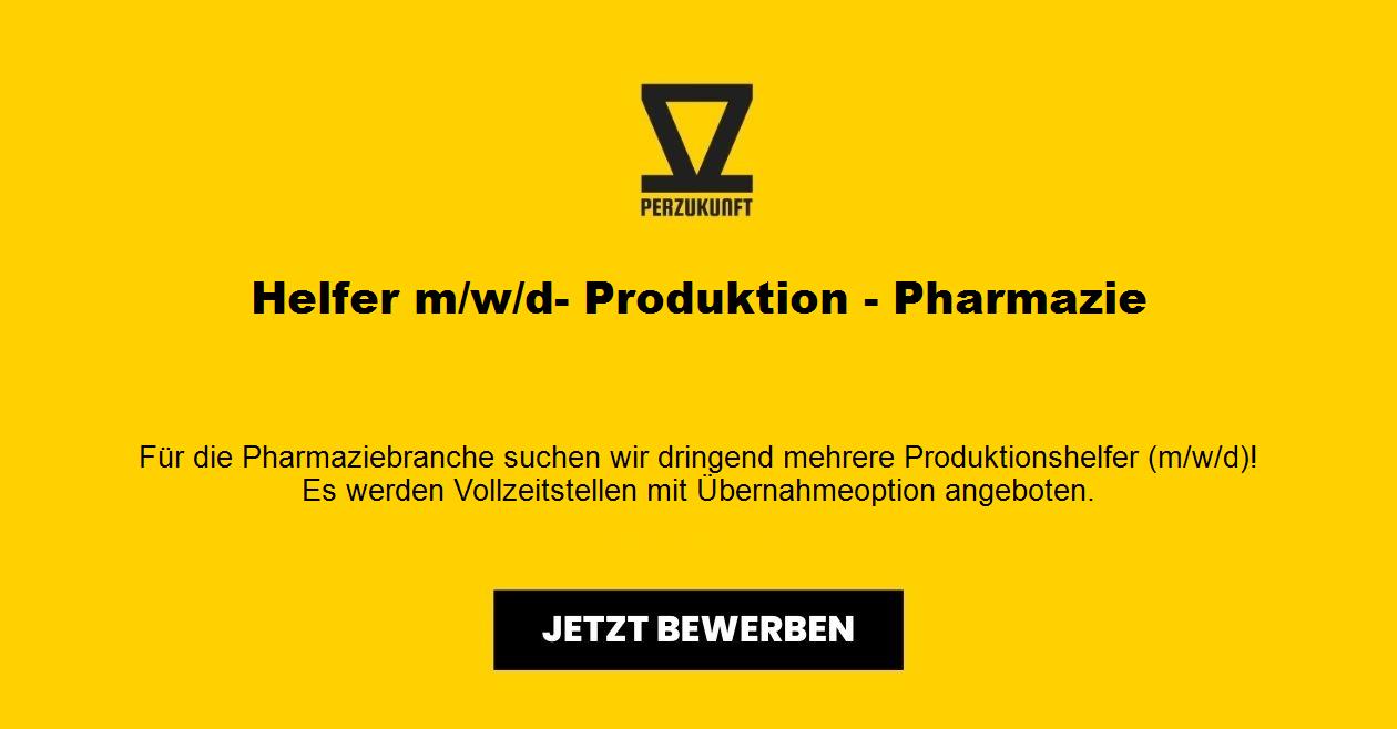 Helfer m/w/d- Produktion - Pharmazie