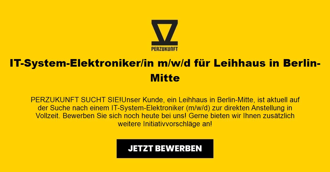 IT-System-Elektroniker/in m/w/d für Leihhaus in Berlin-Mitte