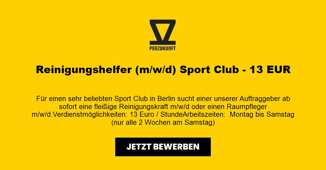 Reinigungshelfer (m/w/d) Sport Club - 28,09 EUR