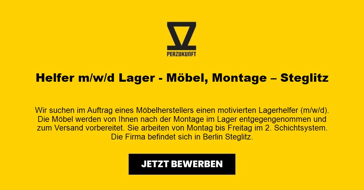 Helfer m/w/d Lager - Möbel, Montage – Steglitz