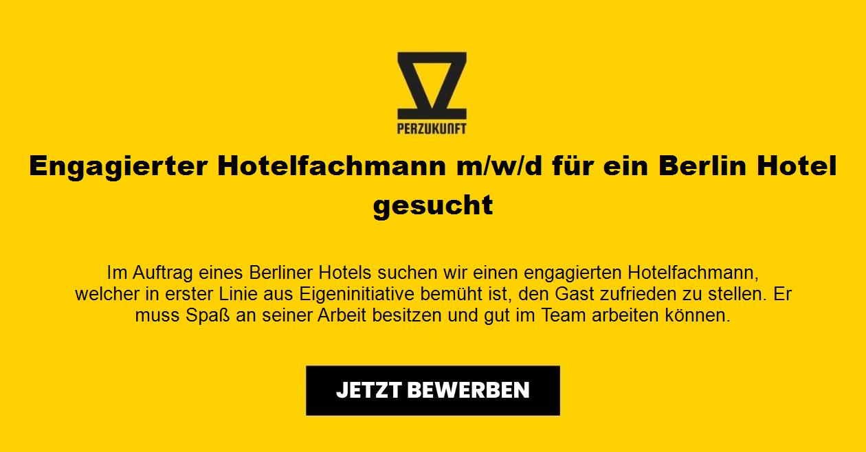 Engagierter Hotelfachmann m/w/d für ein Berlin Hotel gesucht