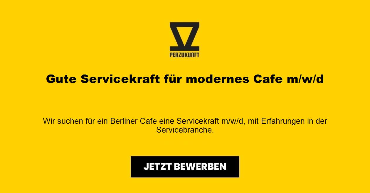 Gute Servicekraft für modernes Cafe m/w/d