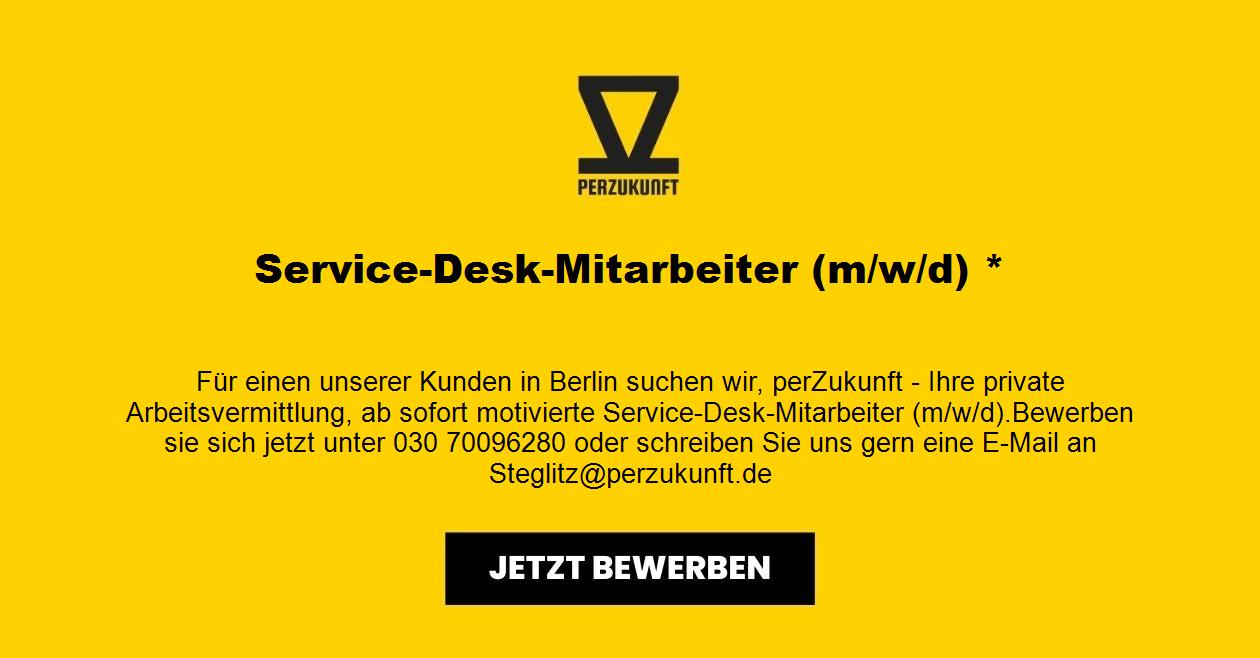 Service-Desk-Mitarbeiter (m/w/d) *