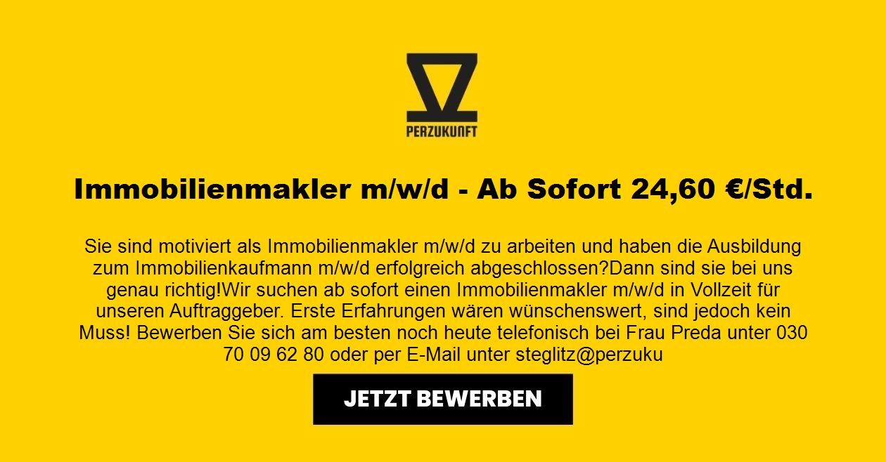 Immobilienmakler m/w/d - Ab Sofort 53,14 €/Std.
