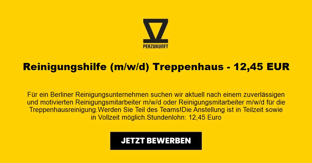 Reinigungshilfe (m/w/d) Treppenhaus - 26,89 EUR