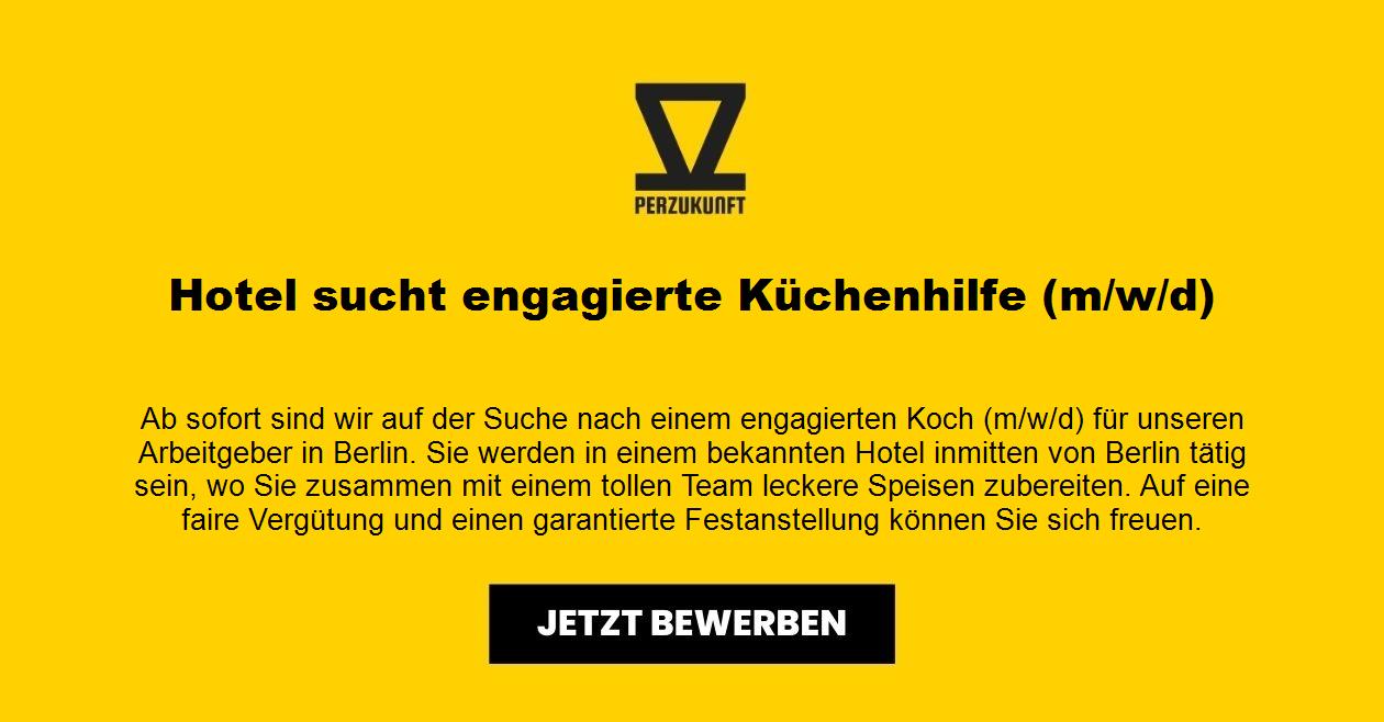 Hotel sucht engagierte Küchenhilfe (m/w/d)