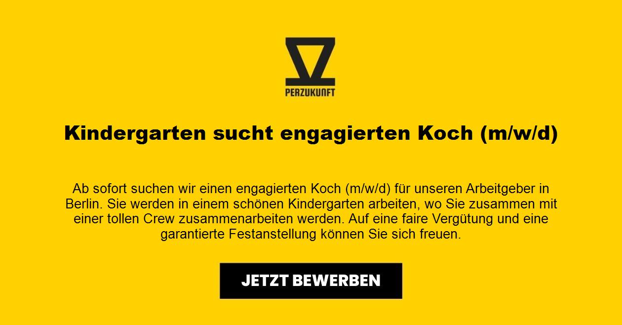 Kindergarten sucht engagierten Koch (m/w/d)