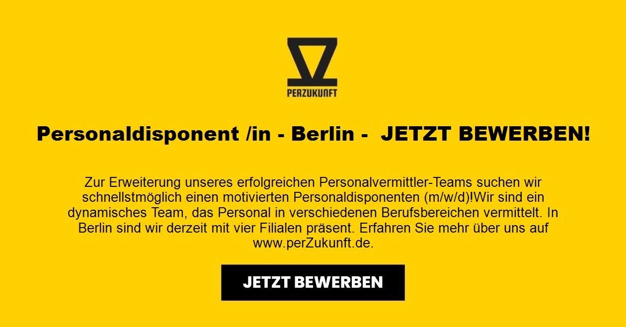 Personaldisponent /in - Berlin -  JETZT BEWERBEN!