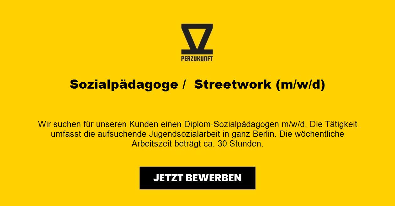 Sozialpädagoge /  Streetwork (m/w/d)