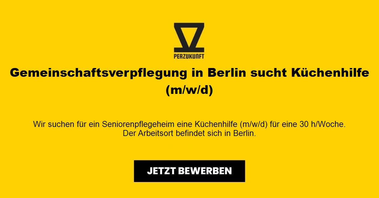 Gemeinschaftsverpflegung in Berlin sucht Küchenhilfe (m/w/d)