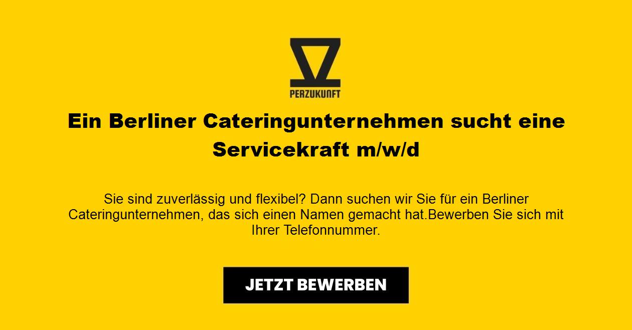 Ein Berliner Cateringunternehmen sucht eine Servicekraft m/w/d