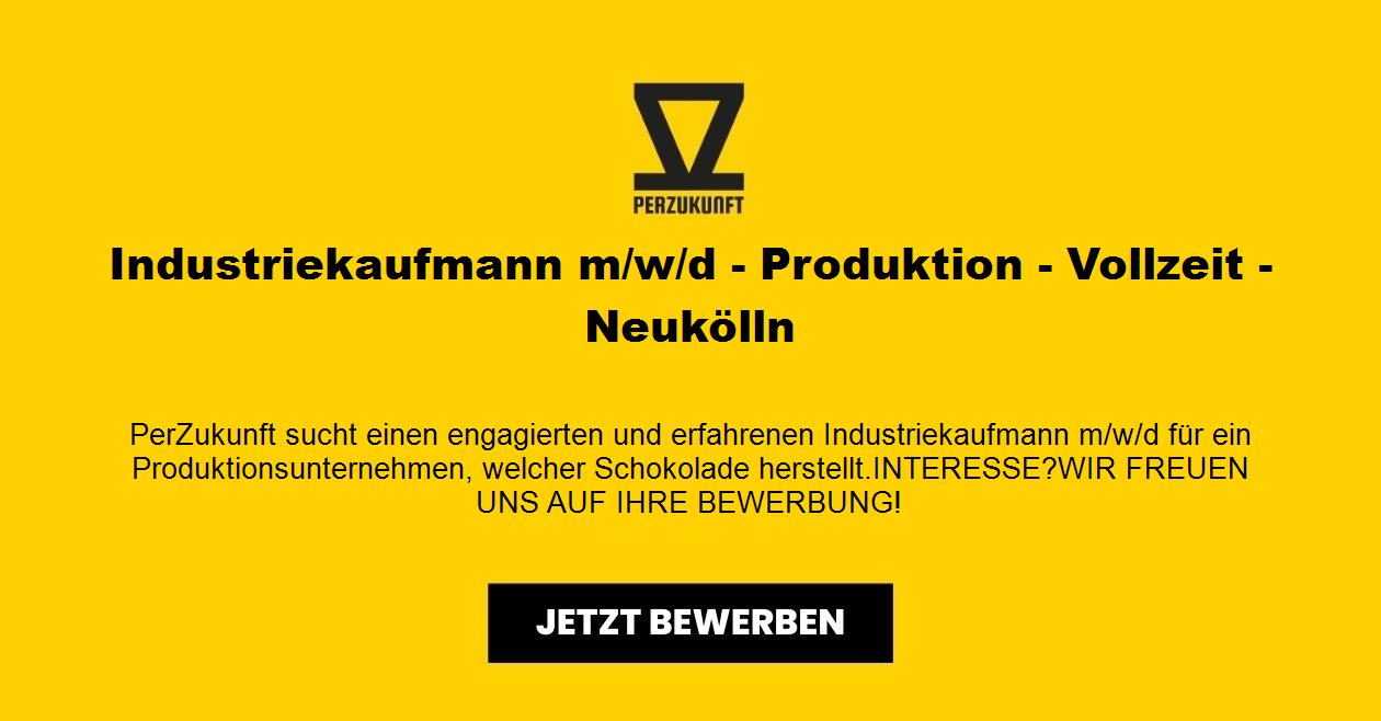 Industriekaufmann m/w/d - Produktion - Vollzeit - Neukölln