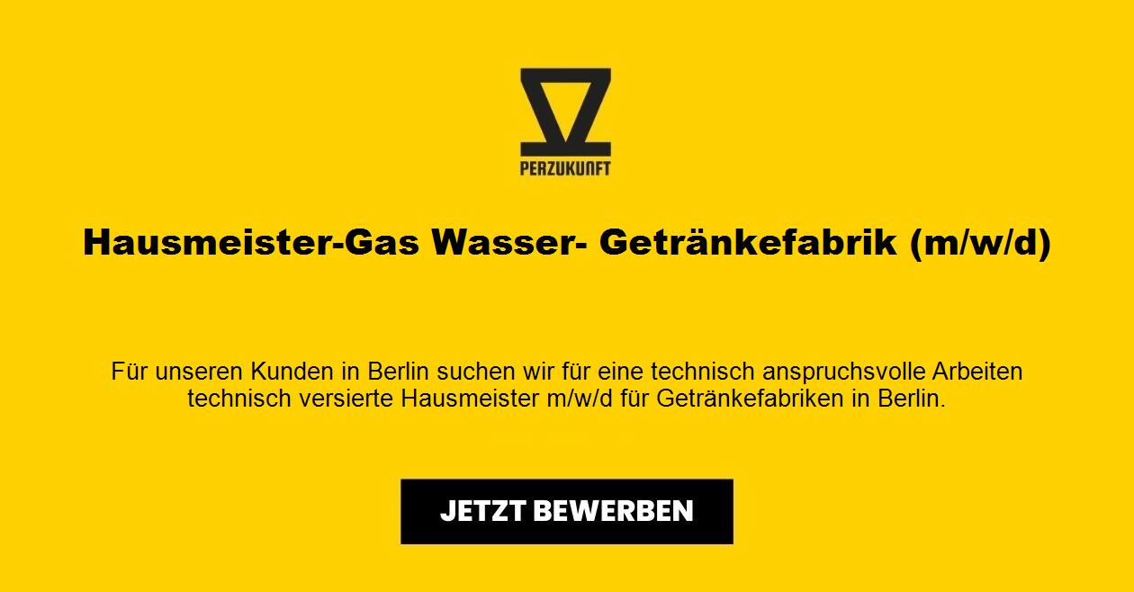 Hausmeister-Gas Wasser- Getränkefabrik (m/w/d)