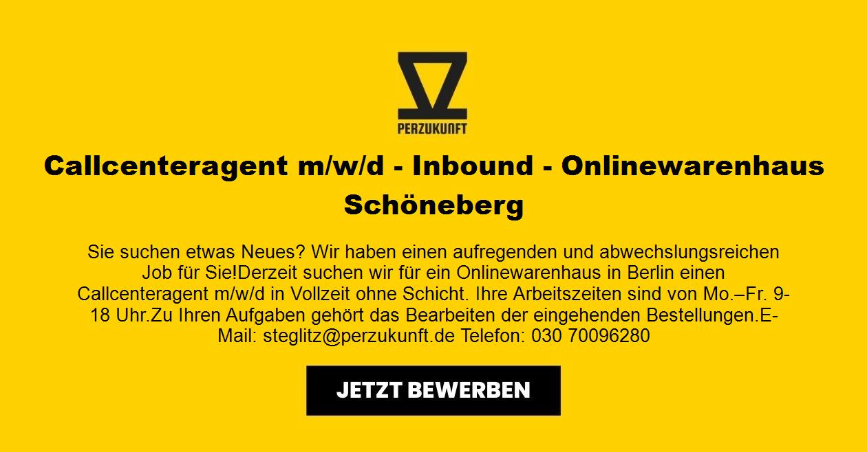 Callcenteragent m/w/d - Inbound - Onlinewarenhaus Schöneberg