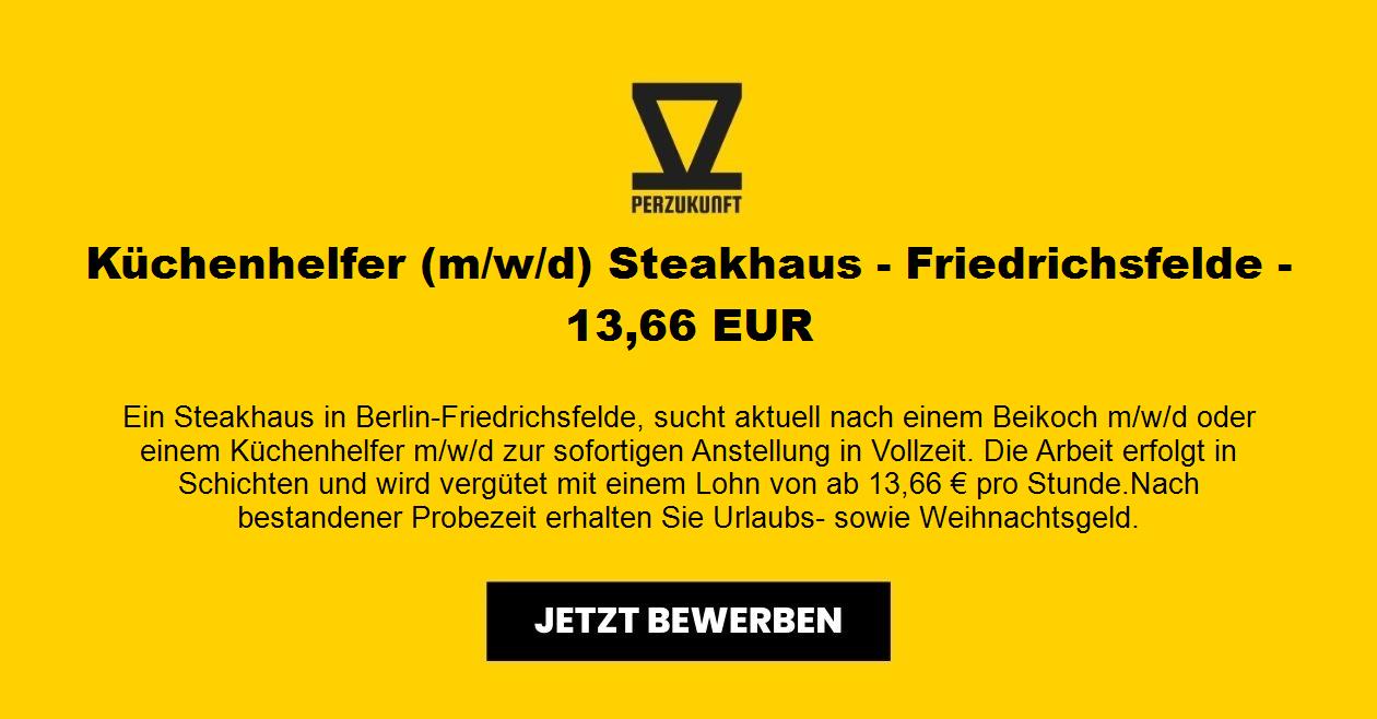 Küchenhelfer (m/w/d) Steakhaus - Friedrichsfelde - 26,69 EUR