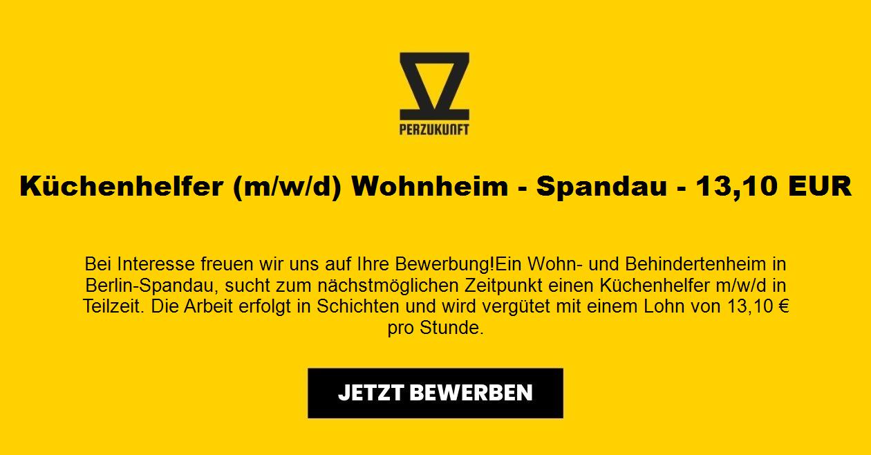 Küchenhelfer (m/w/d) Wohnheim - Spandau - 28,30 EUR