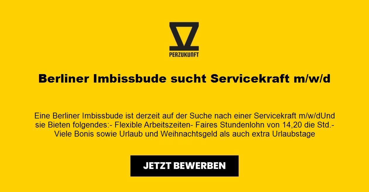 Berliner Imbissbude sucht Servicekraft m/w/d