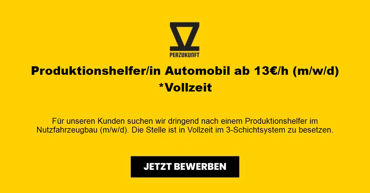 Produktionshelfer/in Automobil ab 28,41€/h (m/w/d) *Vollzeit