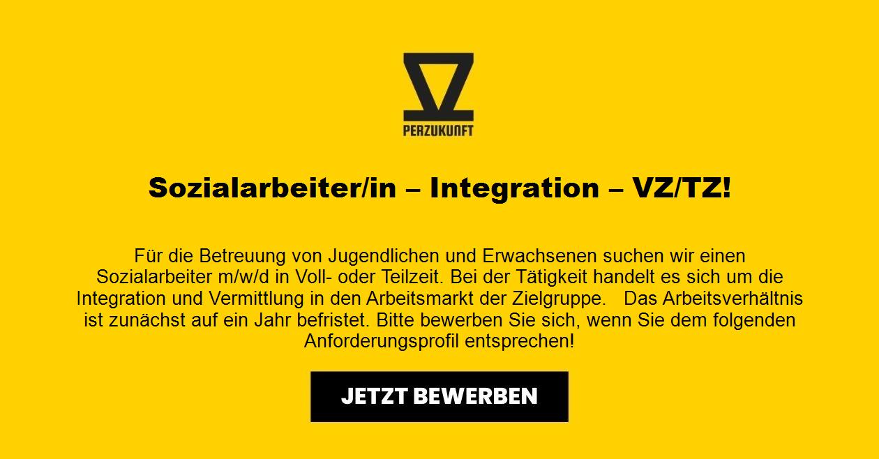 Sozialarbeiter/in – Integration – VZ/TZ!