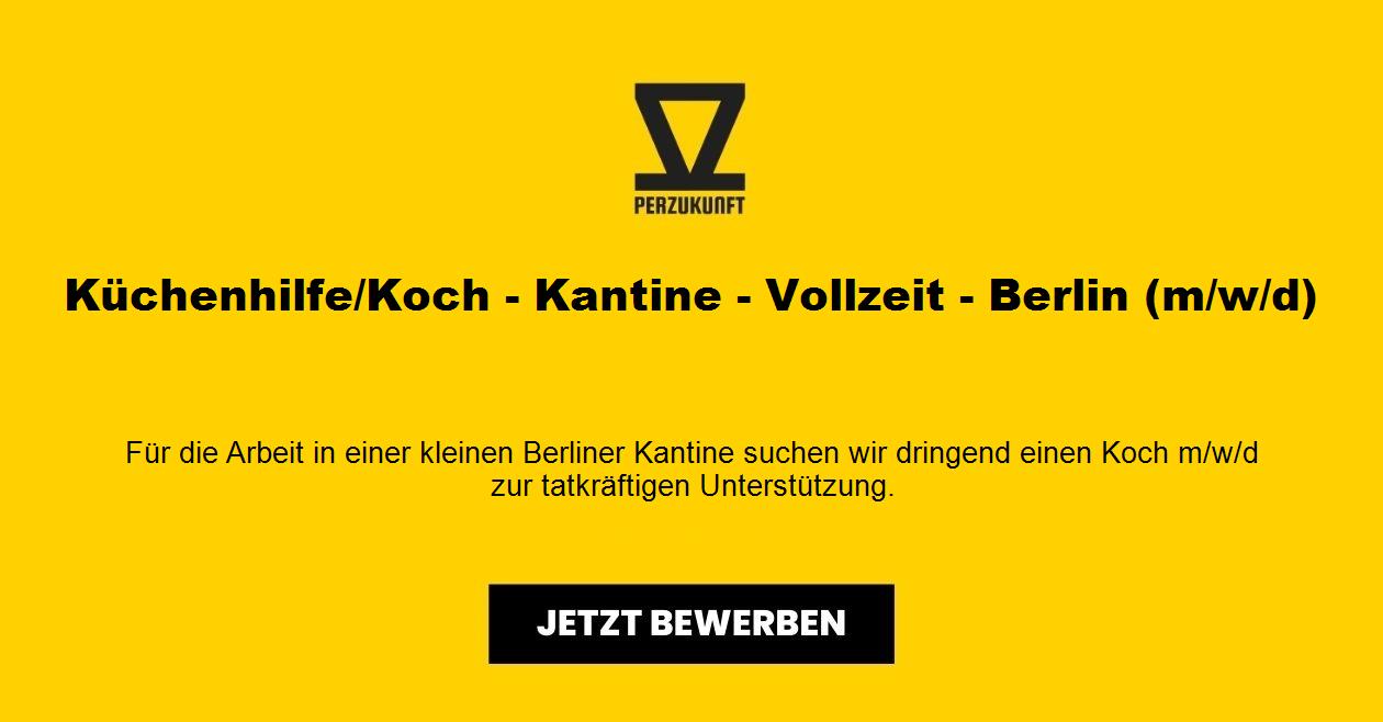 Küchenhilfe/Koch - Kantine - Vollzeit - Berlin (m/w/d)