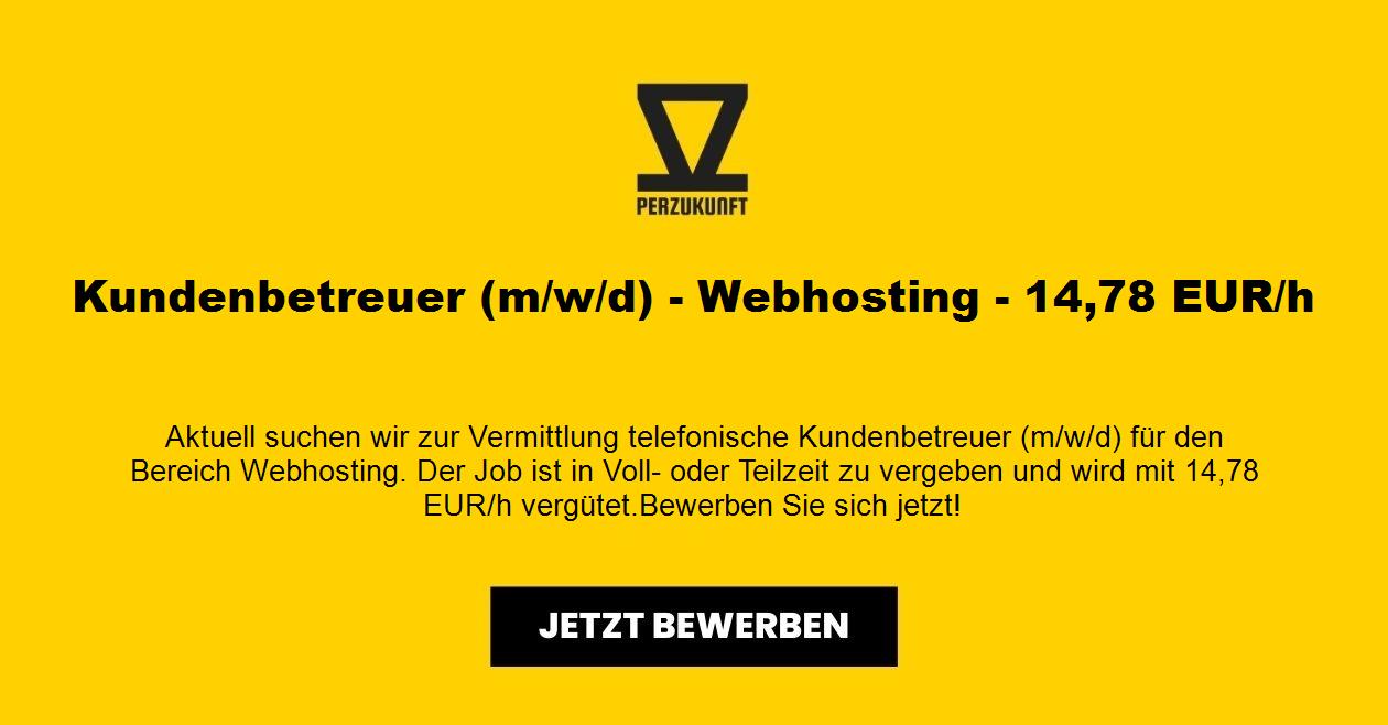 Kundenbetreuer (m/w/d) - Webhosting - 31,93 EUR/h
