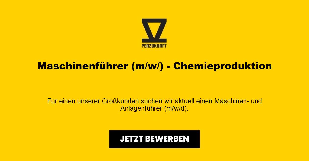 Maschinenführer (m/w/d/) - Chemieproduktion