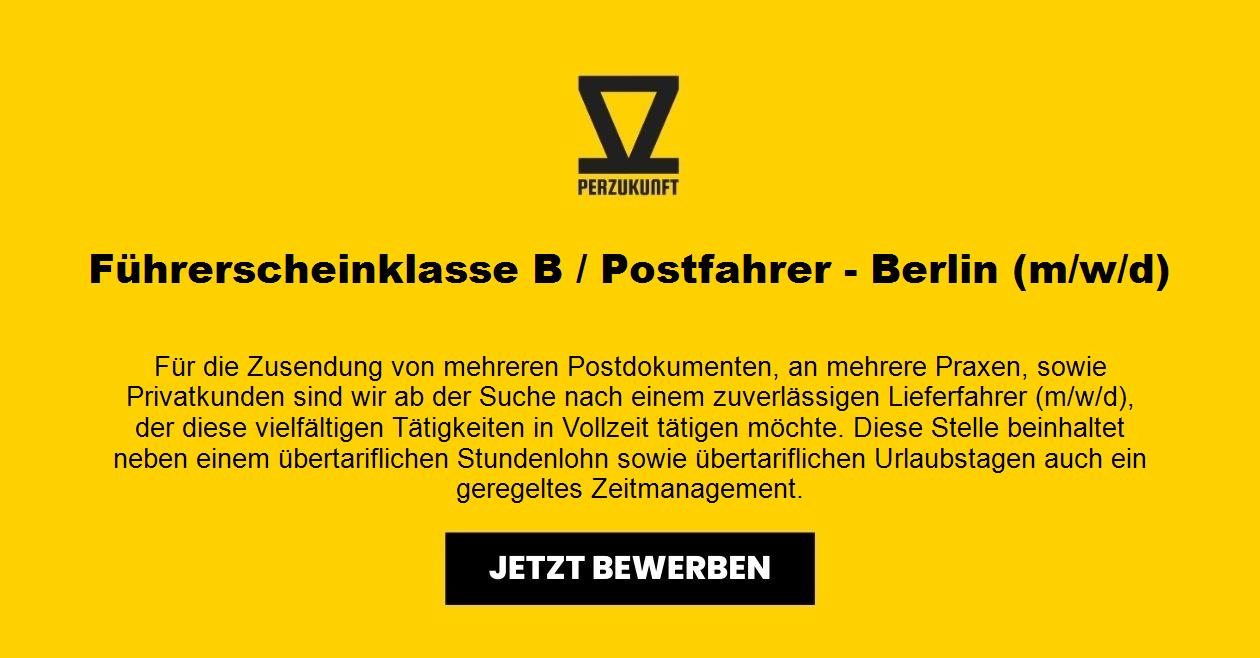 Führerscheinklasse B / Postfahrer - Berlin (m/w/d)