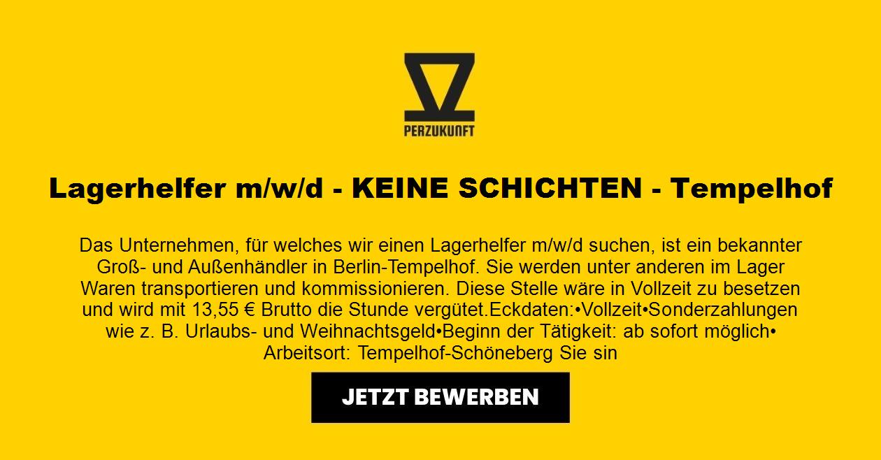 Lagerhelfer m/w/d - KEINE SCHICHTEN - Tempelhof