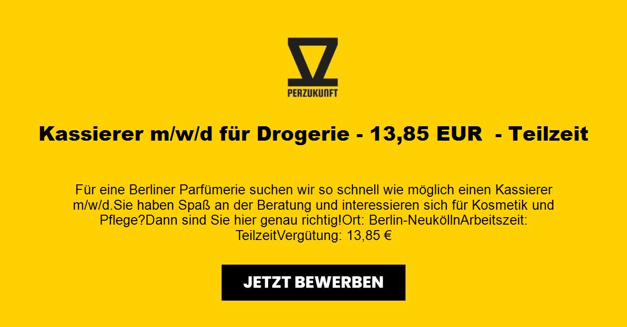 Kassierer m/w/d für Drogerie - 29,91 EUR  - Teilzeit