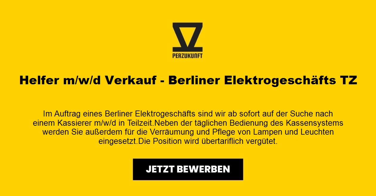 Helfer m/w/d Verkauf - Berliner Elektrogeschäfts TZ