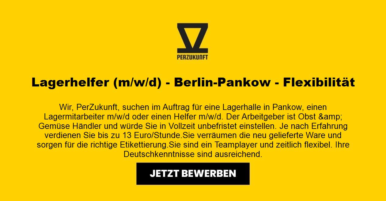 Lagerhelfer (m/w/d) - Berlin-Pankow - Flexibilität