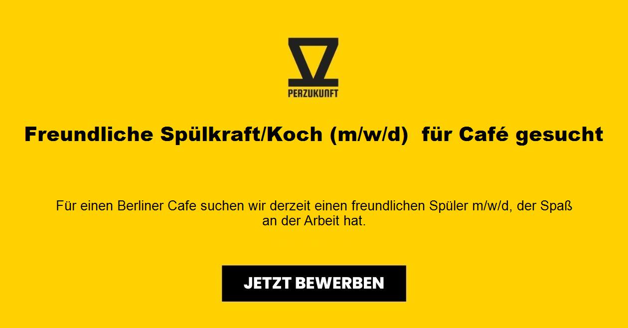Freundliche Spülkraft/Koch (m/w/d)  für Café gesucht