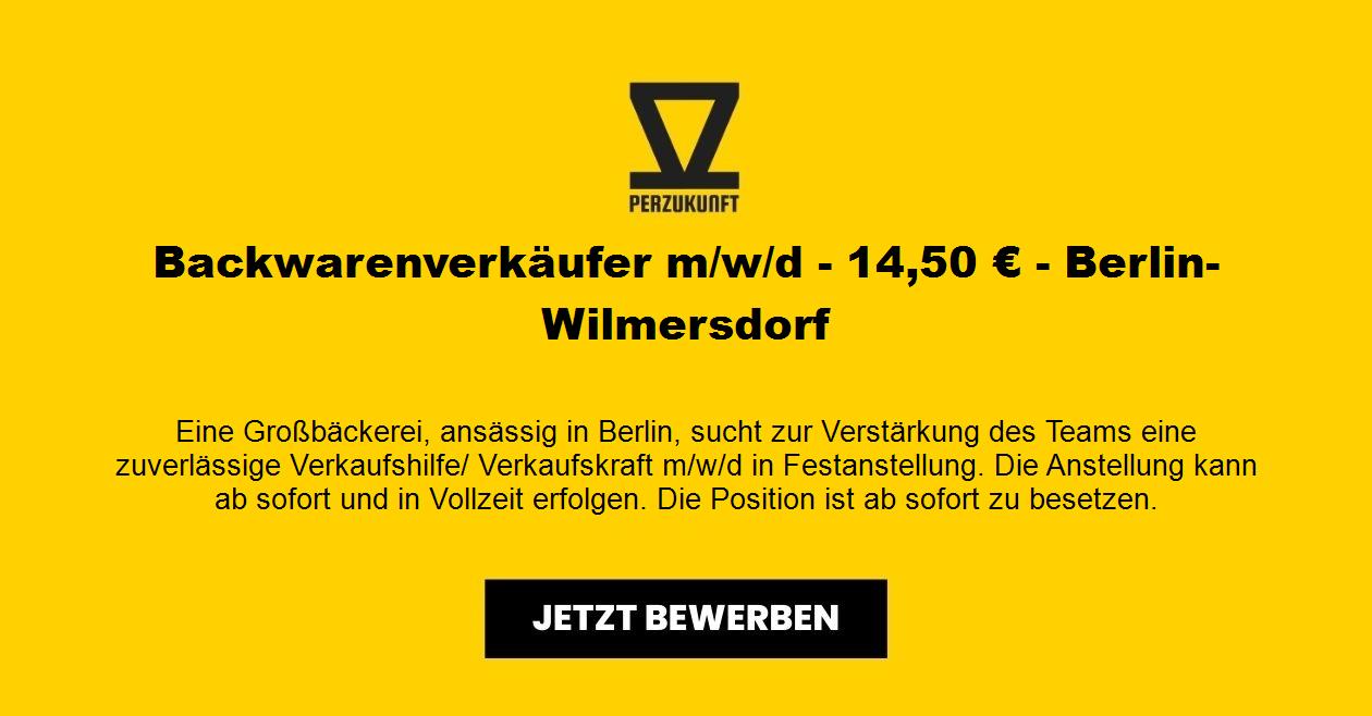 Backwarenverkäufer m/w/d - 31,32 € - Berlin-Wilmersdorf