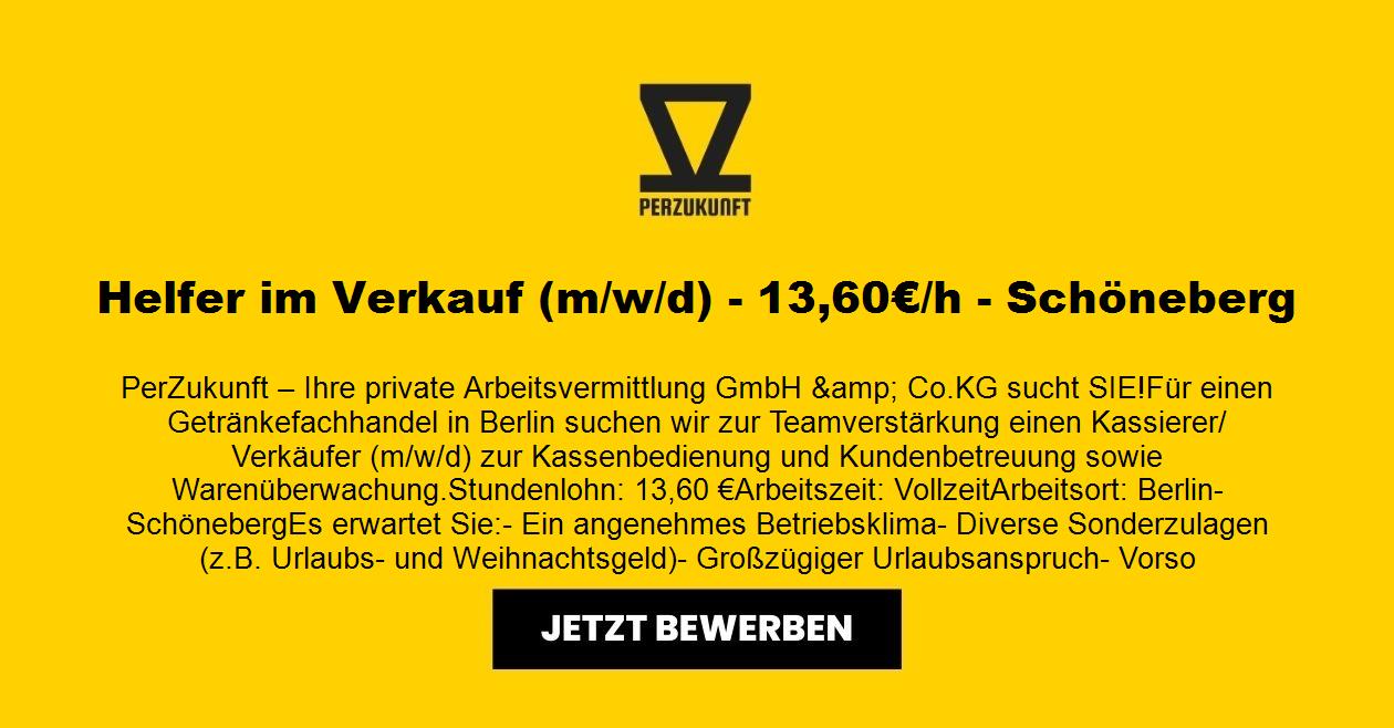 Helfer im Verkauf (m/w/d) - 29,38€/h - Schöneberg