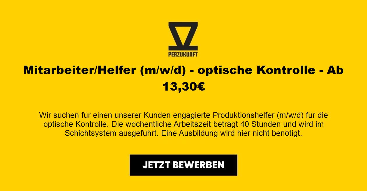 Mitarbeiter/Helfer (m/w/d) - optische Kontrolle - Ab 28,72€