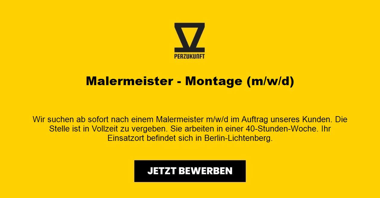 Malermeister - Montage (m/w/d)