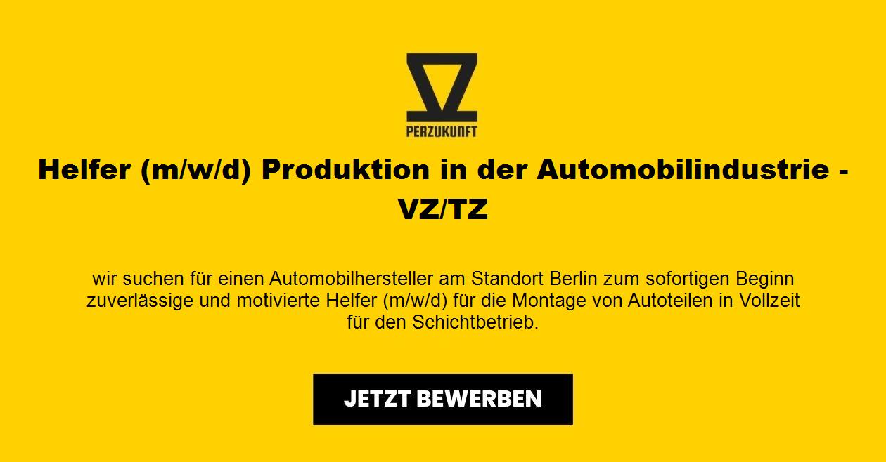 Helfer (m/w/d) Produktion in der Automobilindustrie - VZ/TZ