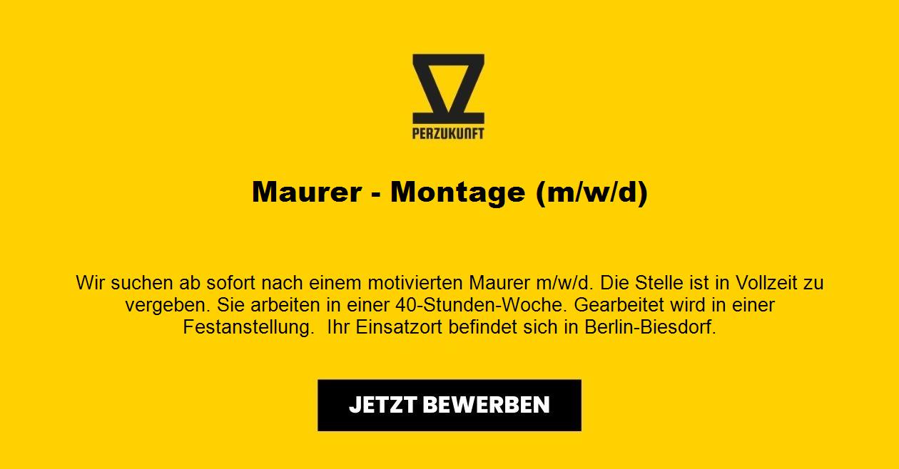 Maurer - Montage (m/w/d)