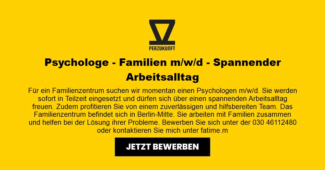Psychologe - Familien m/w/d - Spannender Arbeitsalltag